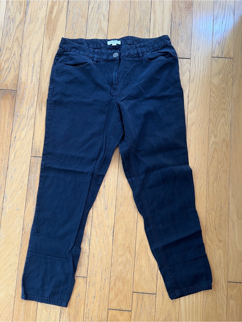 LOFT Women’s cotton/linen 5 pocket pants